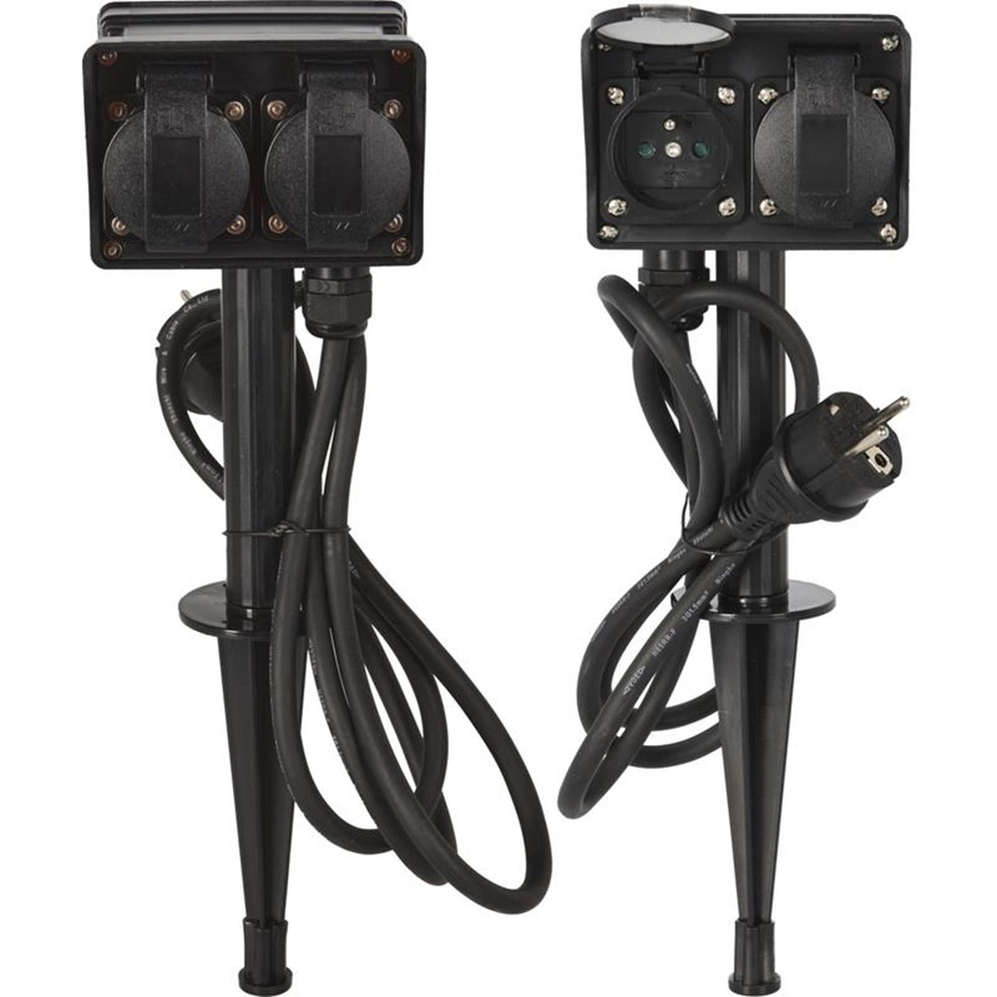 Pro garden tuinstekkerdoos voor buiten 4 stopcontacten 1,5m kabel