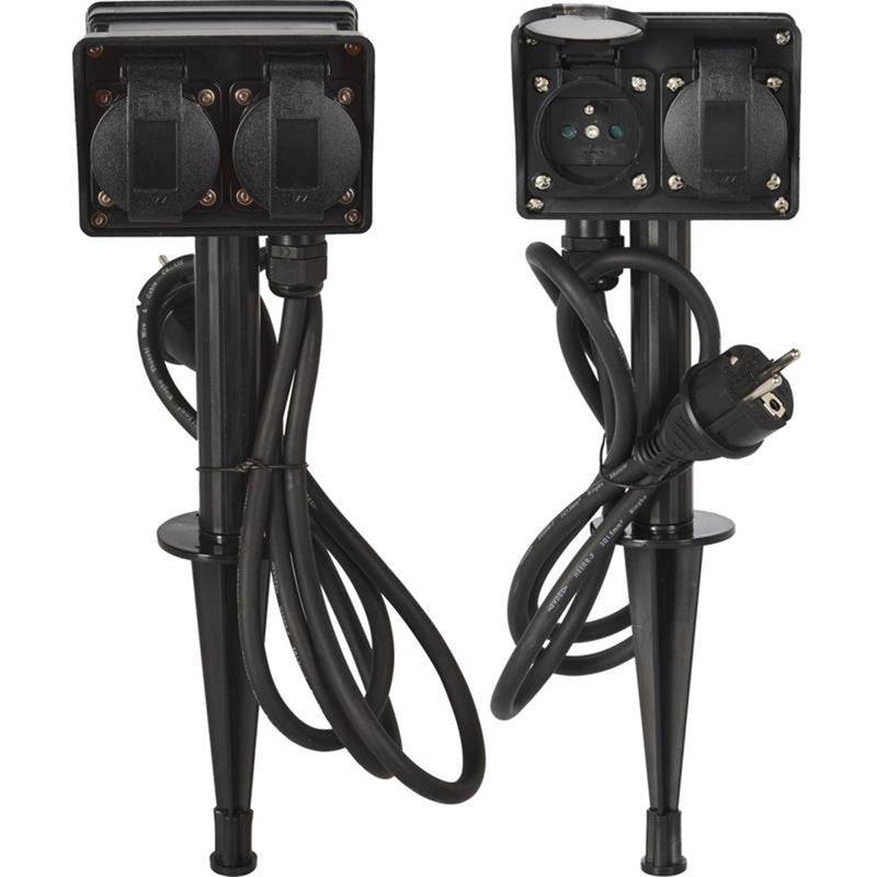 Pro garden tuinstekkerdoos outdoor 2+2