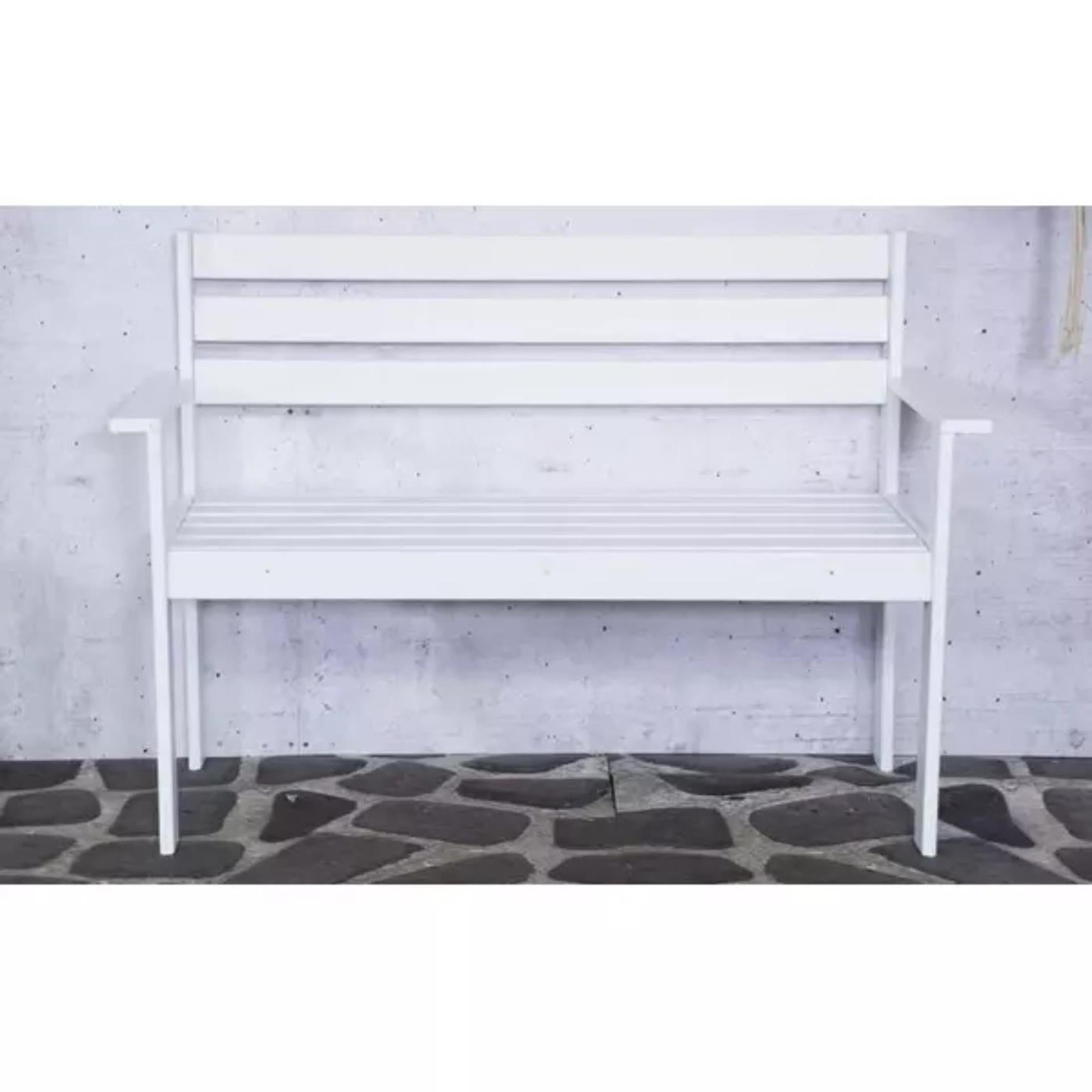 Sens -line semmy houten bankje 120cm wit fsc