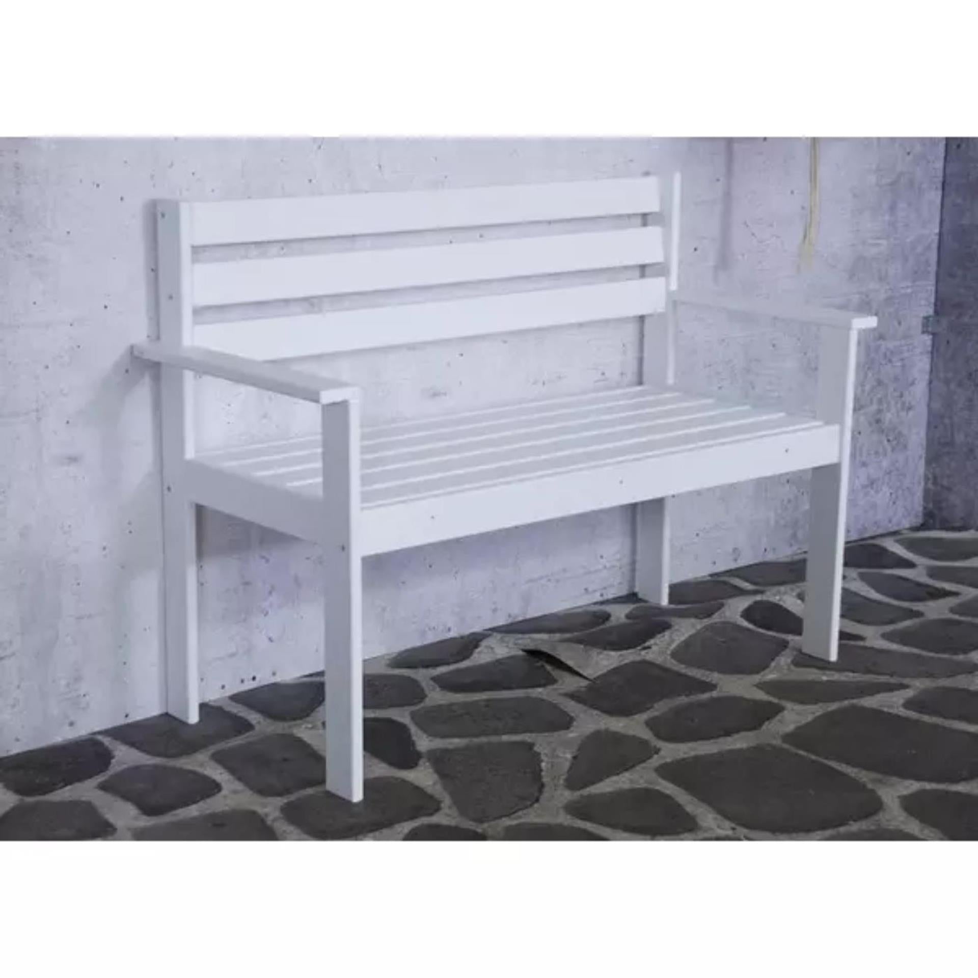 Sens semmy houten bankje 120cm wit