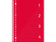 Kangaro 4 in 1 schrijfblok a4, gelinieerd rood met tabs
