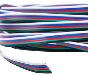 Enzo kabel voor rgbw ledstrip 5-aderig lengte 20 meter - 4380053