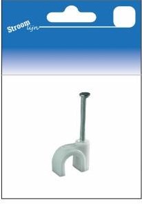 Enzo kabelclips wit rond 7mm 25 stuks - 6613481