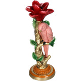 Kersten kandelaar bird polyresin 10x9.5x26cm - afbeelding 1