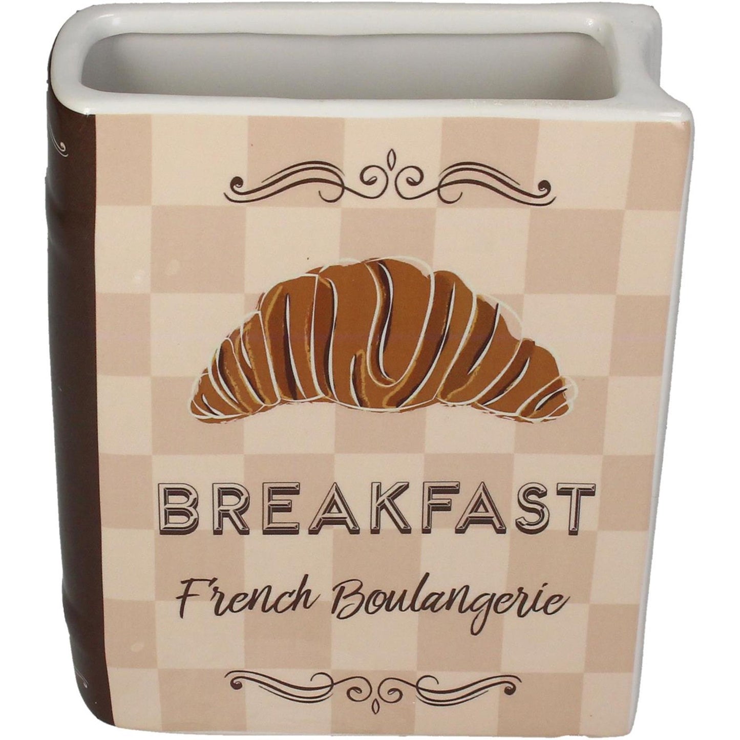 Kersten vaas boek breakfast dolomite ivory 15x5.5x18cm