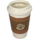 Kersten bloempot coffee cup fijn aardewerk brown 11x11x16.5cm