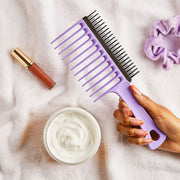 Tangle teezer wide tooth comb for curly hair lilac - afbeelding 3