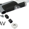 Katana alu mini pump with pressure gauge