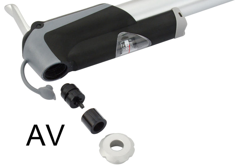 Katana alu mini pump with pressure gauge