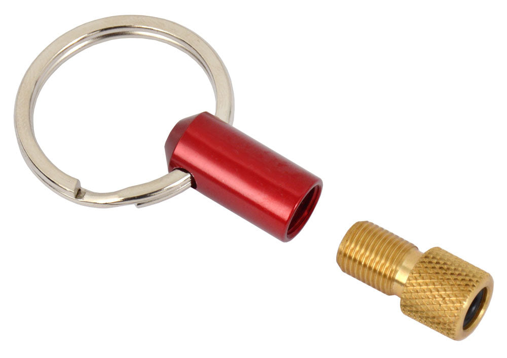 Katana key ring with valve adapter