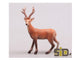 Season inspired decoration rendier poly naturel 11x6x15cm