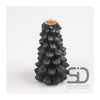 Season inspired decoration kandelaar kerstboom 11x11x19 zwart