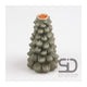 Season inspired decoration kaarsenstandaard 11x11x19 olijfgroen