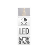 Kegel led wit 40 leds 78cm - afbeelding 2
