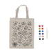 Esschert design inkleurtas vlinders met kwast en 12 kleuren verf 29x35,5cm polyester