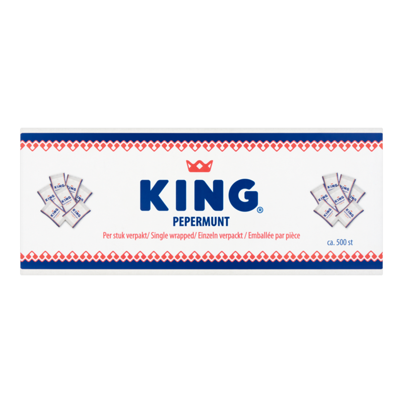 King pepermunt per stuk verpakt (500x 2gr)