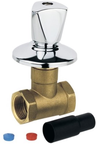Kirchhoff inbouwkraan, chroom, 15 mm, met rozet - 986511113