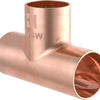 Kirchhoff koperen t-stuk, blank, 18 mm, 3 sockets, (5130) - 989044017
