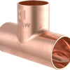 Kirchhoff koperen t-stuk, blank, 28 mm, 3 sockets, (5130) - 989046055