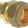 Kirchhoff messing overgangsstuk, blank, 18 mm x 1 2 et, klemkoppeling voor koperen buis - 989457617