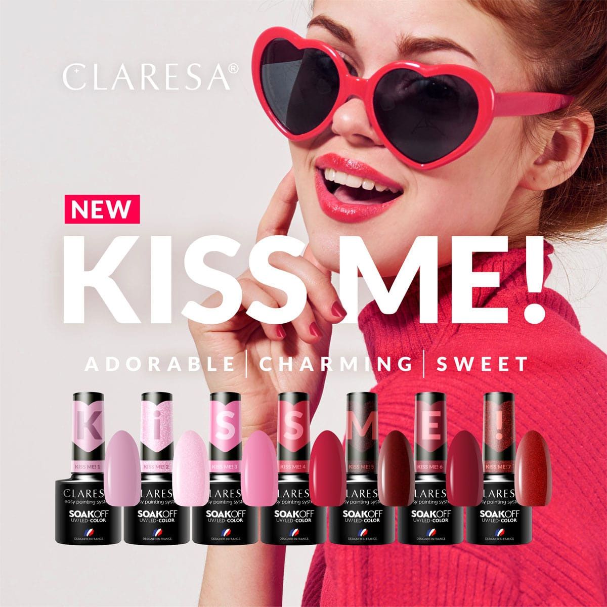Claresa uv led gellak 5ml kiss me 6