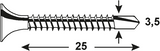 Connex zelfbor.gipsschroef 3.5x25 500st fo - kk3160010 - afbeelding 2
