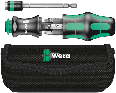 Wera kraftform kompakt 26 met etui, 7‑delig bitset (zwart groen)