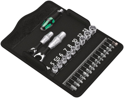 Wera kraftform kompakt zyklop mini 2 set gereedschapsset (2 zyklop bitratels, 1 4 )