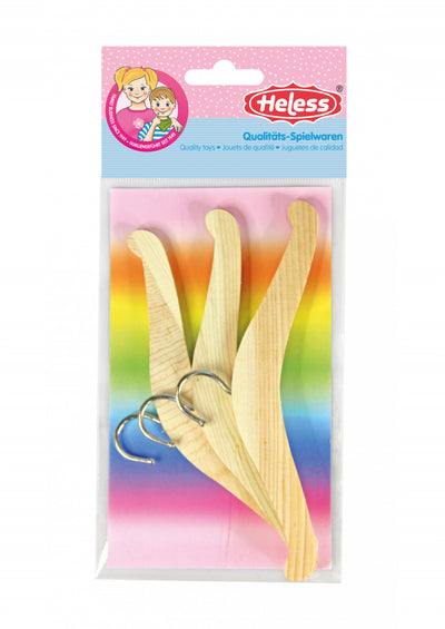 Heless poppen kledinghangers, 3st.