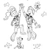 Witte leeuw kleurboek-de kleine astronauten