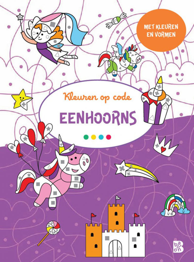 Standaard uitgeverij kleuren op code - eenhoorns 3+