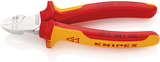 Knipex afstrip-zijsnijtang | geïsoleerd | meer-componentengrepen | vde-getest | verchroomd - 14 26 160 sb - afbeelding 1