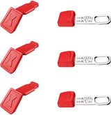 Knipex cc en tt clips | rood | 3 stuks van elk - 00 63 06 tcr - afbeelding 1
