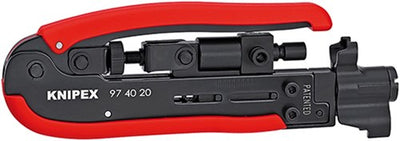 Knipex compressiegereedschap f-,bnc, rca stekke - 97 40 20 sb - 974020sb