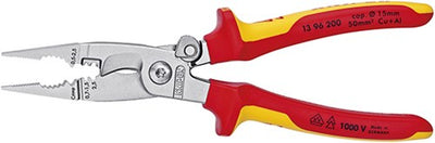 Knipex elektro installatietang verchroomd 200 mm - 1396200