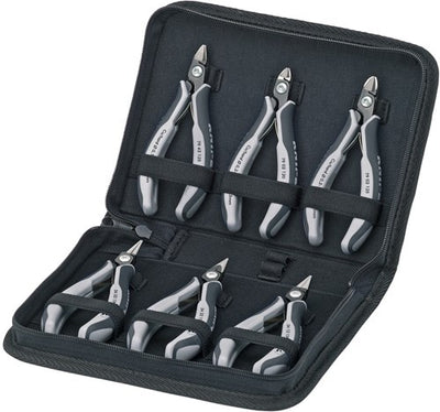 Knipex elektronica tangen set in etui 6-delig e - 002016pesd