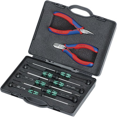 Knipex etui met elektronicatangen voorhet werken aan elektronische componenten - 002018