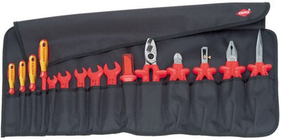 Knipex gereedschaproltas 15-delig vde - 98 99 13 - 989913