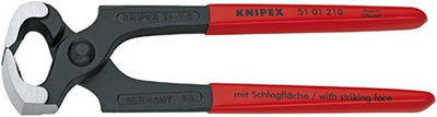 Knipex hamerkoptang zwart geatramenteerd met kunststof bekleed 210 mm - 5101210