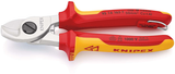 Knipex kabelschaar geïsoleerd | meercomponenten-omhullingen | vde-gekeurd | geïntegreerde openingsveer - 95 16 165 t bk - afbeelding 1