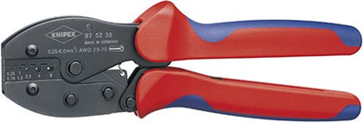 Knipex preciforce© krimptang gebruineerd met meer-componentengrepen 220 mm - 975238