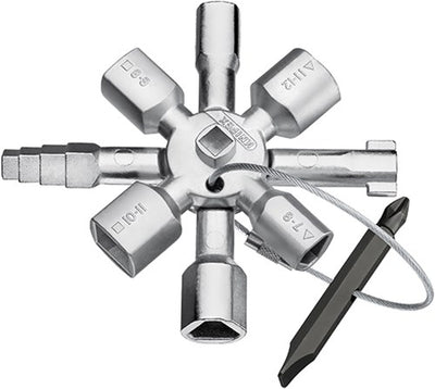 Knipex 00 11 01 twinkey® schakelkastsleutel universeel - 95 mm