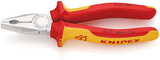 Knipex kombitang geïsoleerd | meer-componentengrepen | vde-getest | verchroomd | lengte 180 mm | zelfbedieningskaart blister - 03 06 180 sb - afbeelding 1