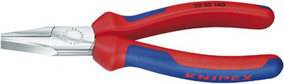 Knipex platbuigtang verchroomd met meer-componentengrepen 140 mm - 2005140