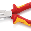 Knipex platspitse tang met zijsnijder (telefoontang) | 200 mm lengte | geïsoleerd | meer-componentengrepen - 26 26 200 sb