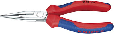 Knipex platspitse tang met zijsnijder verchroomd 140 mm - 2505140