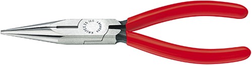 Knipex platspitse tang met zijsnijder zwart geatramenteerd 125 mm - 2501125