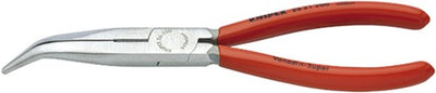 Knipex platspitse tang met zijsnijder zwart geatramenteerd 200 mm - 2621200