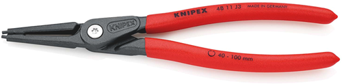 Knipex precisie-borgveertang voor binnenringen in boringen | anti-slip kunststof bekleed - 48 11 j3