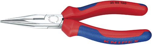 Knipex radiotang recht + zijsnijder 160 mm | 25 05 160 - 2505160